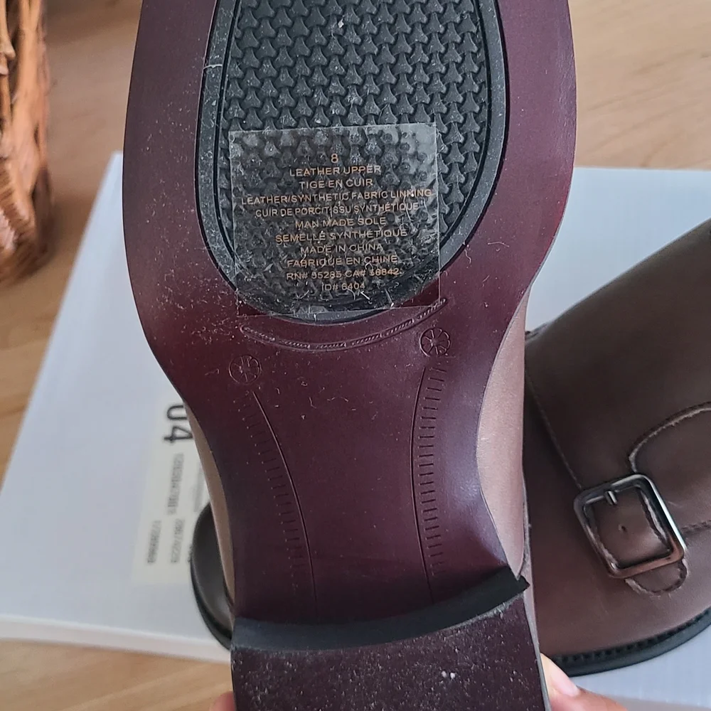 Express Brown‎ Double Monk Strap Oxfords